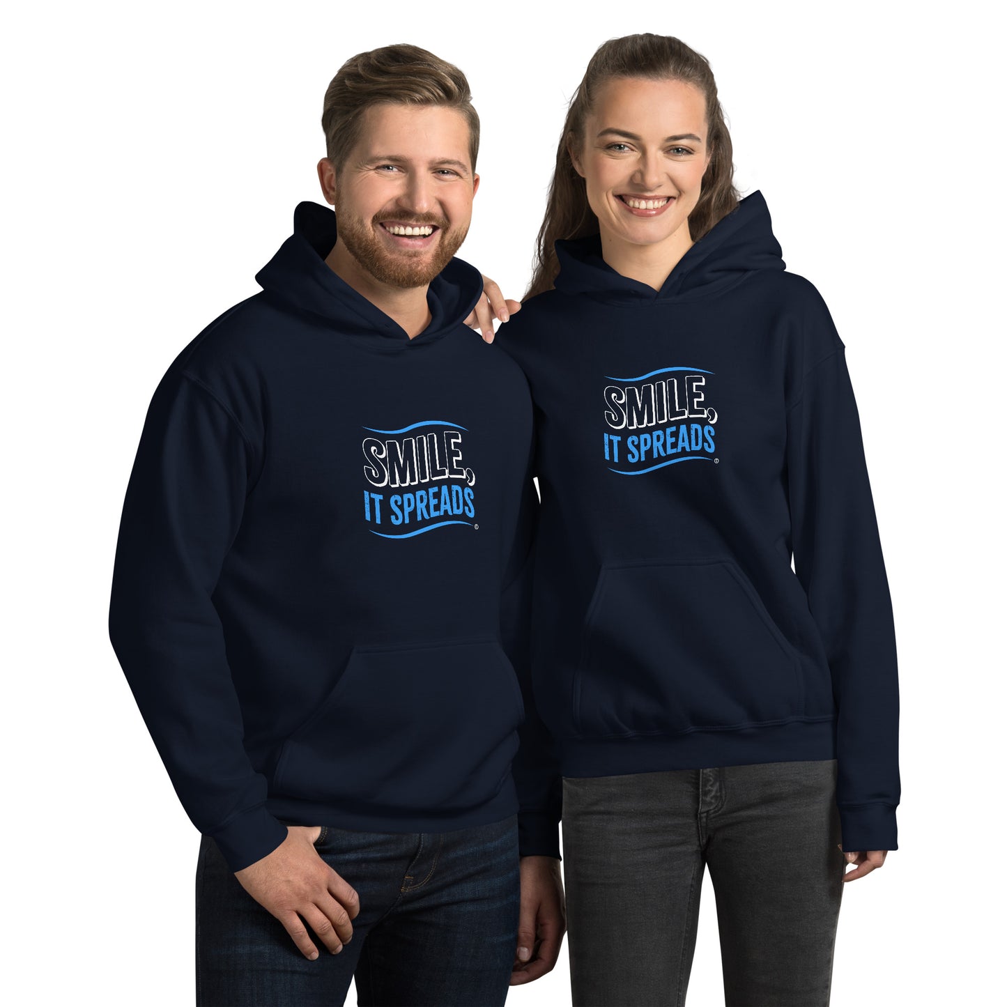 Smile, It Spreads Unisex Hoodies
