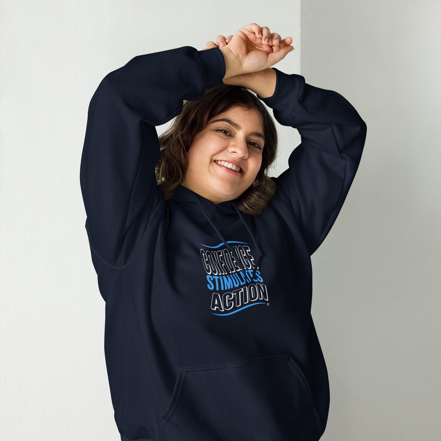 Confidence Stimulates Action Unisex Hoodies