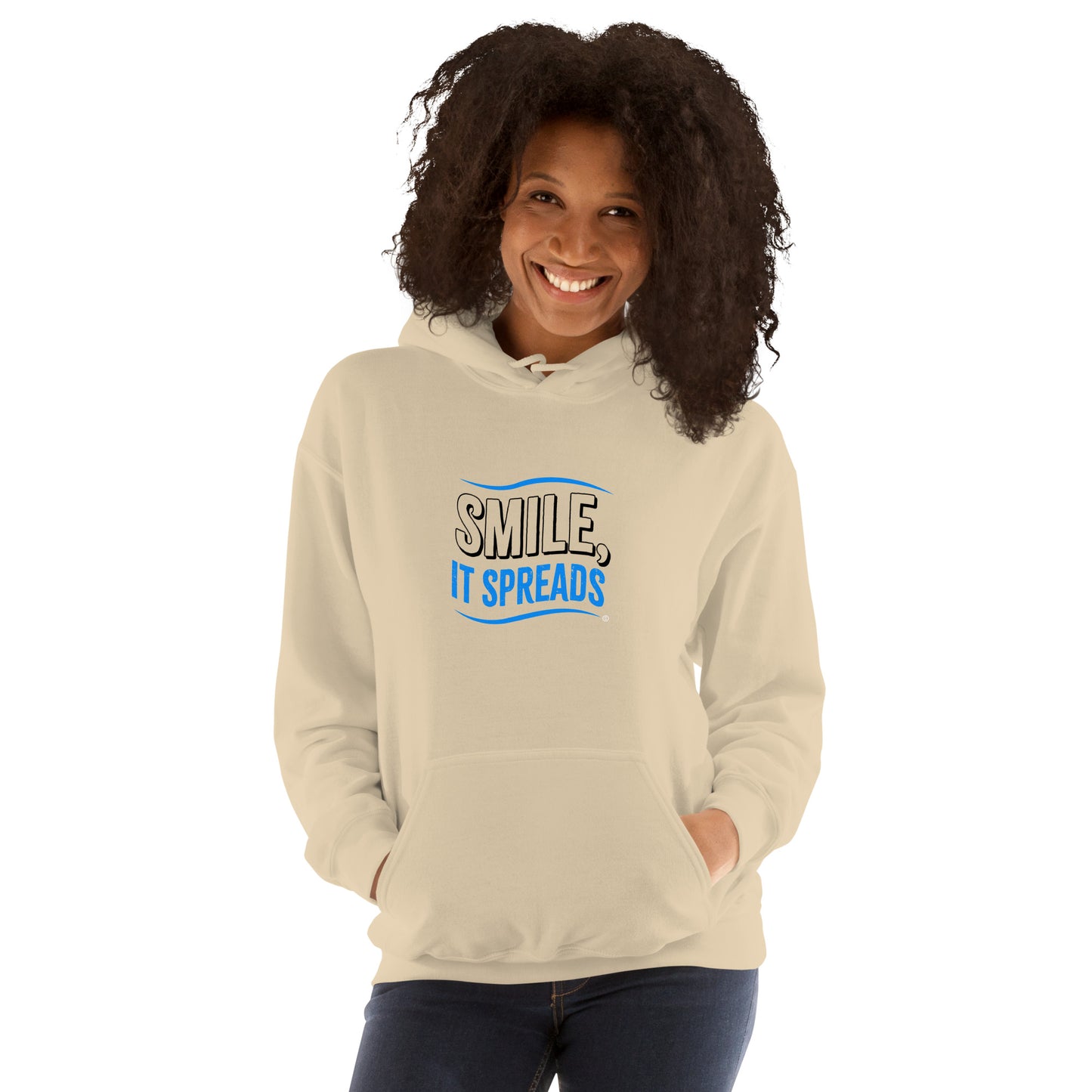Smile, It Spreads Unisex Hoodies