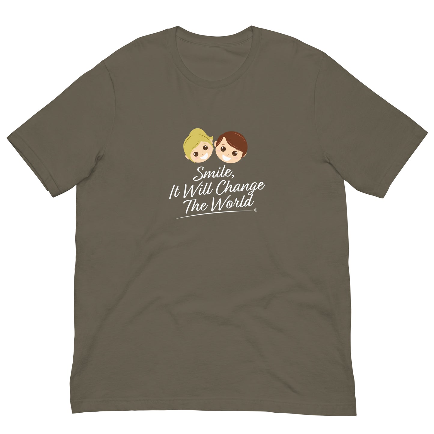 Smile, It Will Change The World Unisex T-Shirts