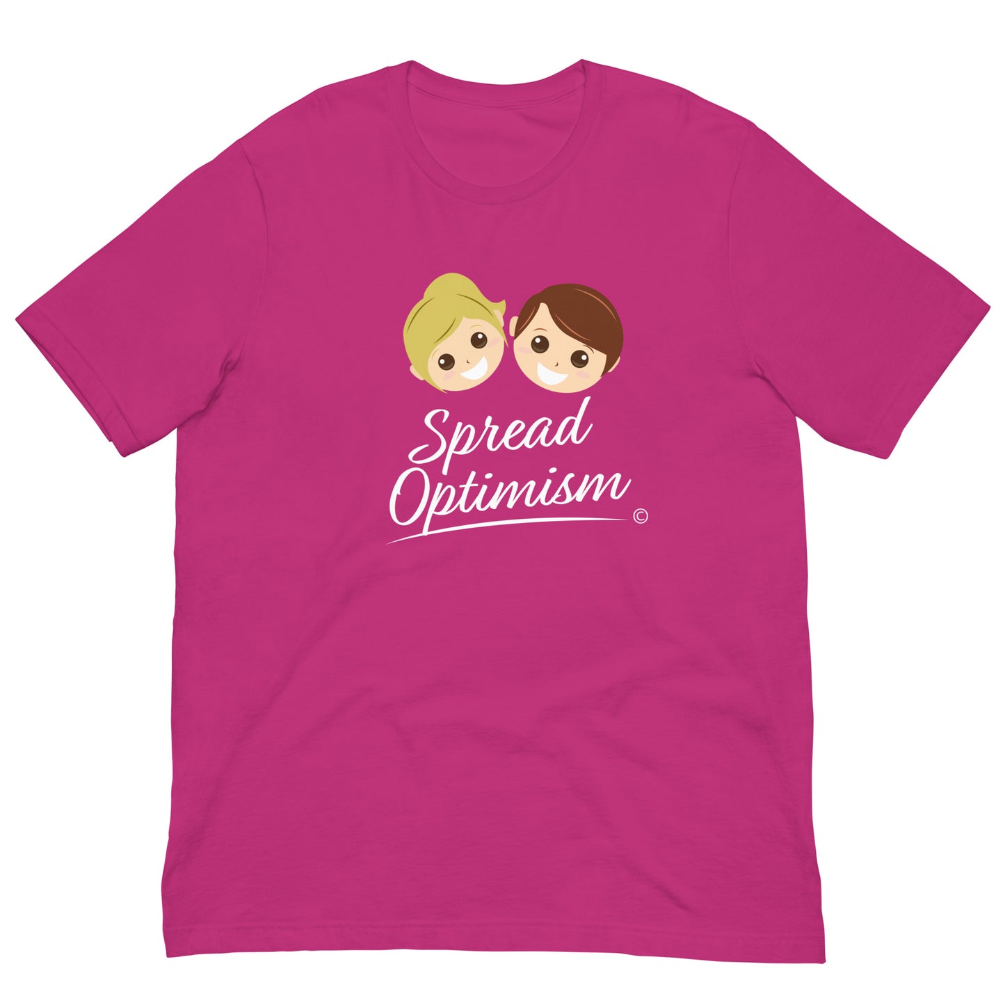 Comfortable cotton blend tees -Berry