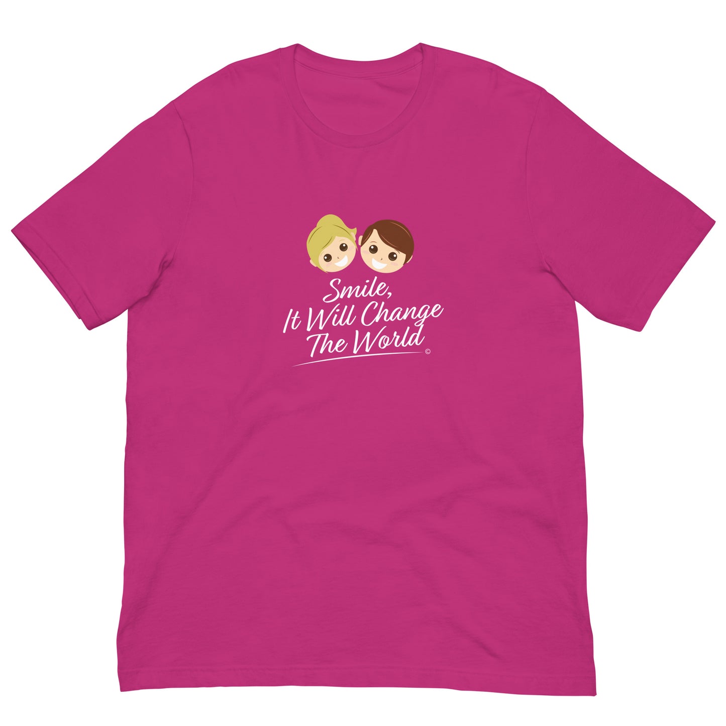Smile, It Will Change The World Unisex T-Shirts