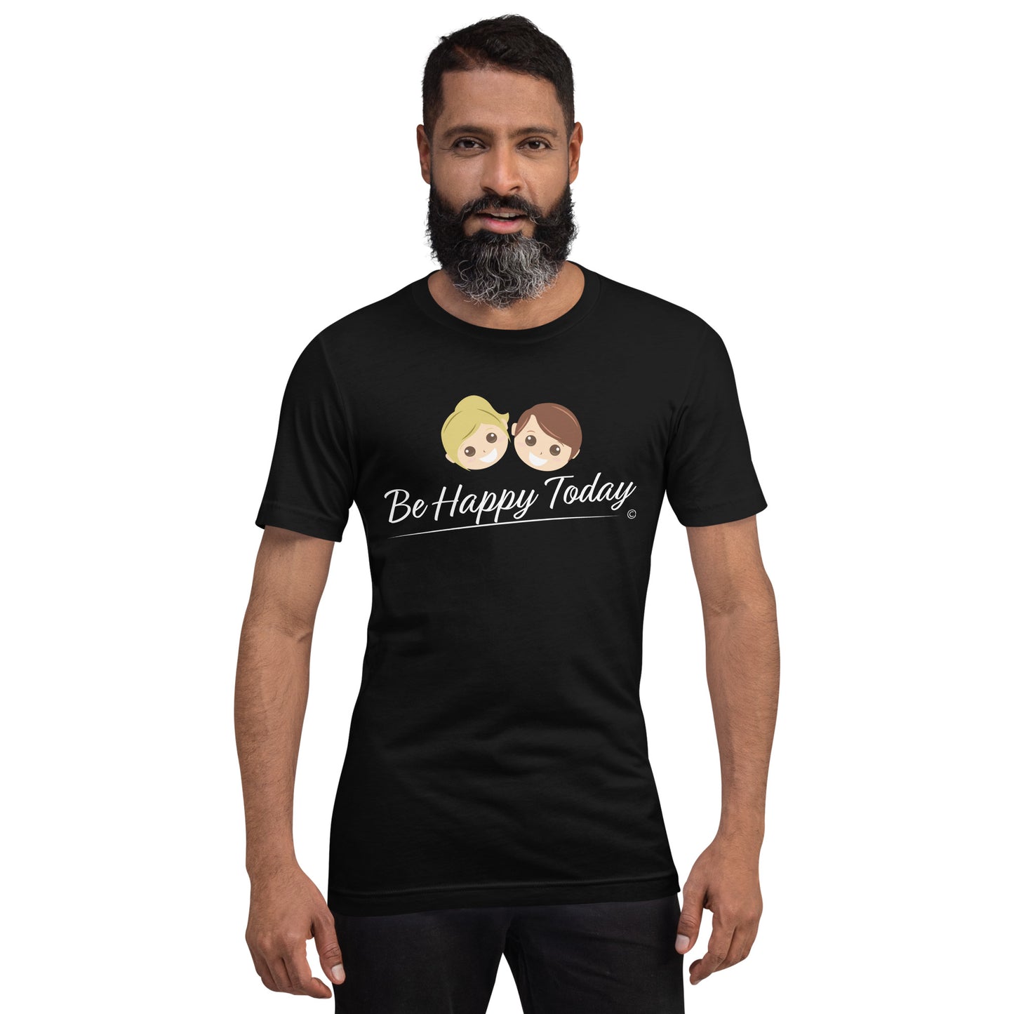 Trendy unisex short-sleeve for mean and women-Front View