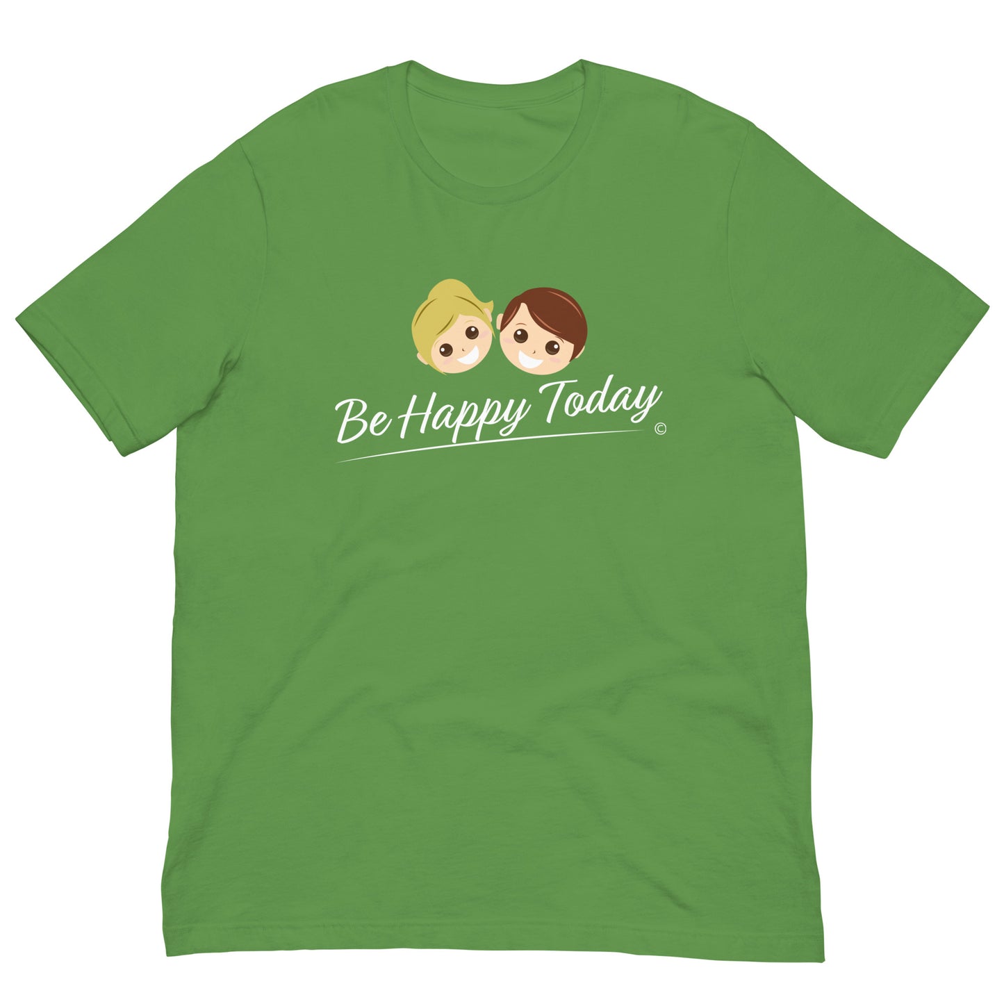 Trendy unisex short-sleeve for mean and women- Leaf Green