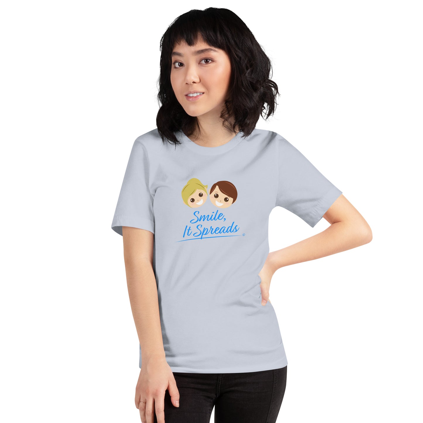 Smile, It Spreads Unisex T-Shirts