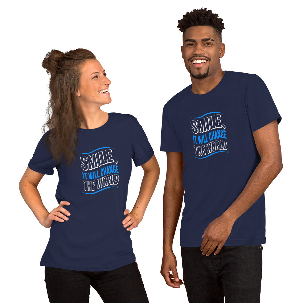 Smile, It will Change the World Unisex T-Shirts
