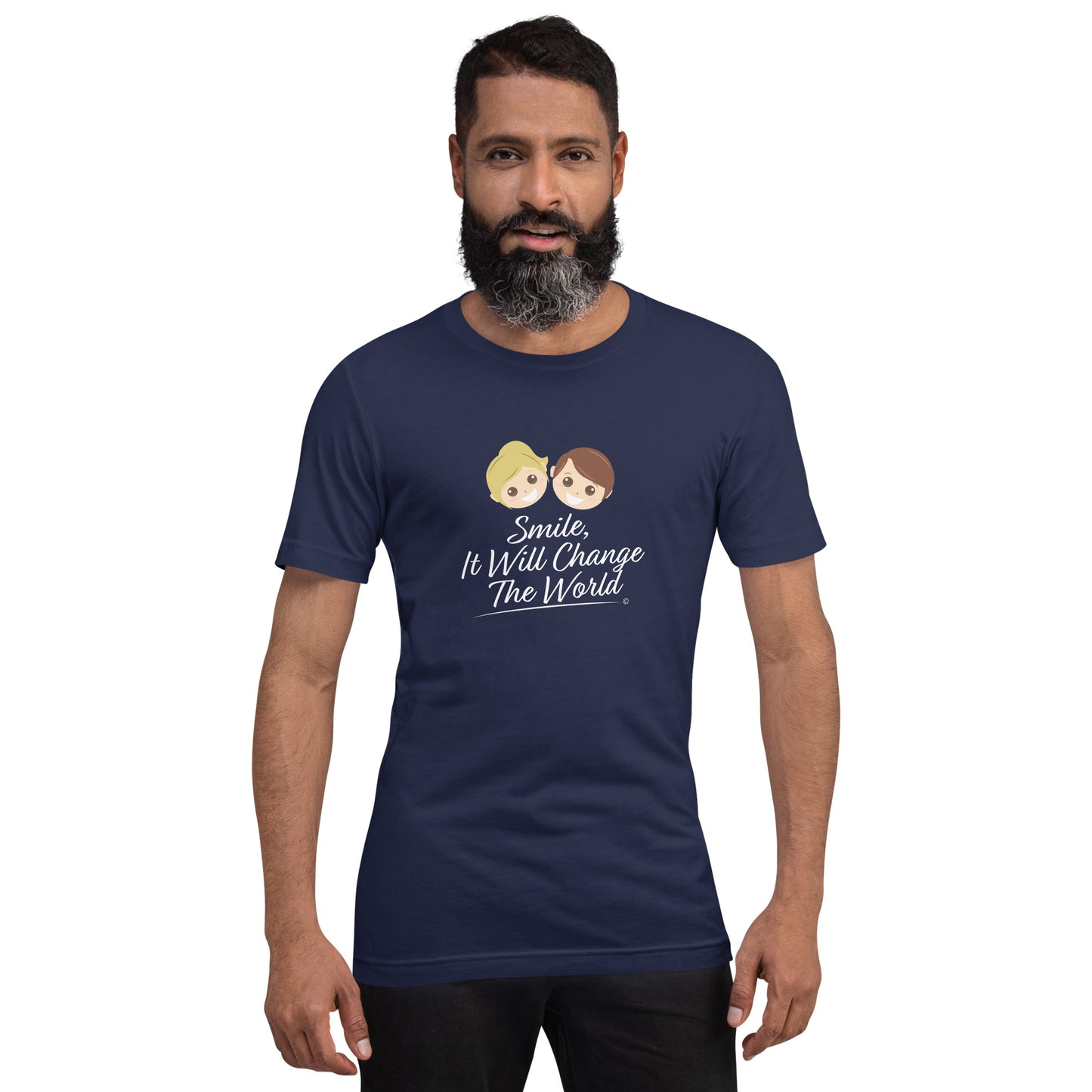 Smile, It Will Change The World Unisex T-Shirts