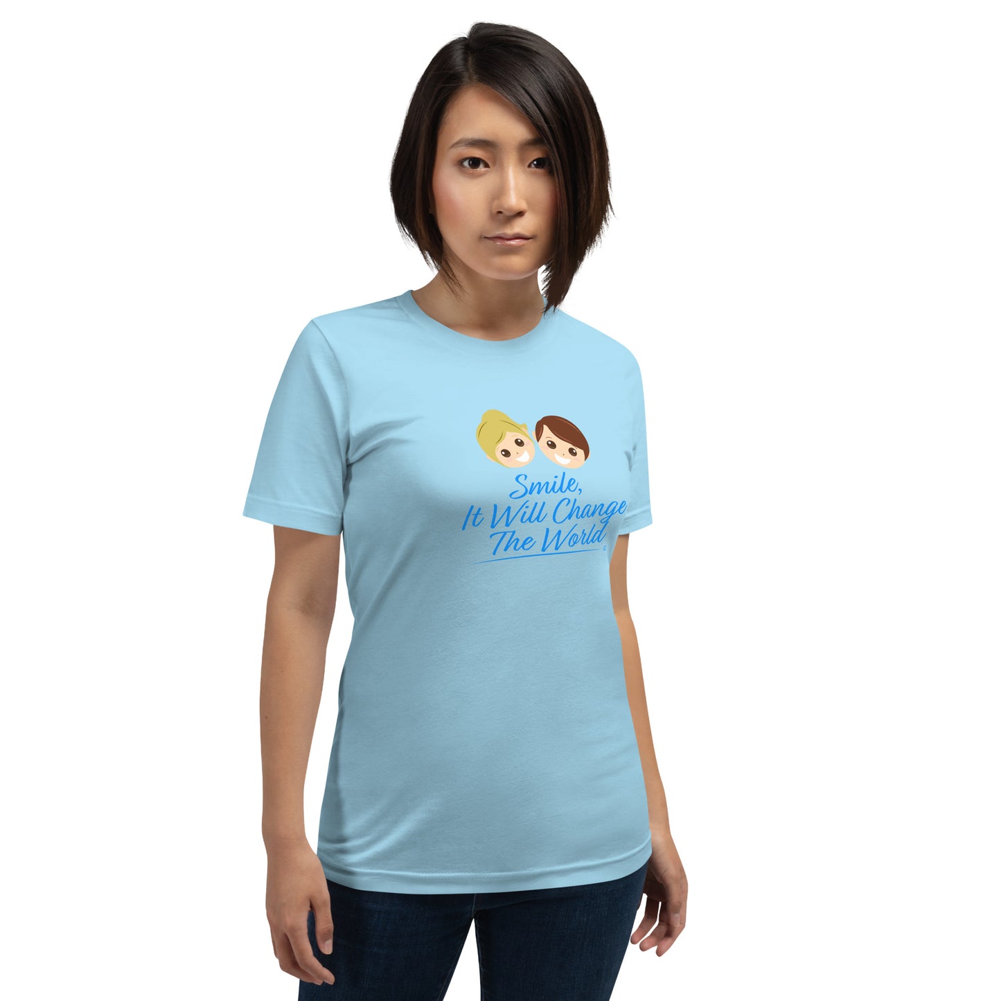Smile, It Will Change The World Unisex T-Shirts