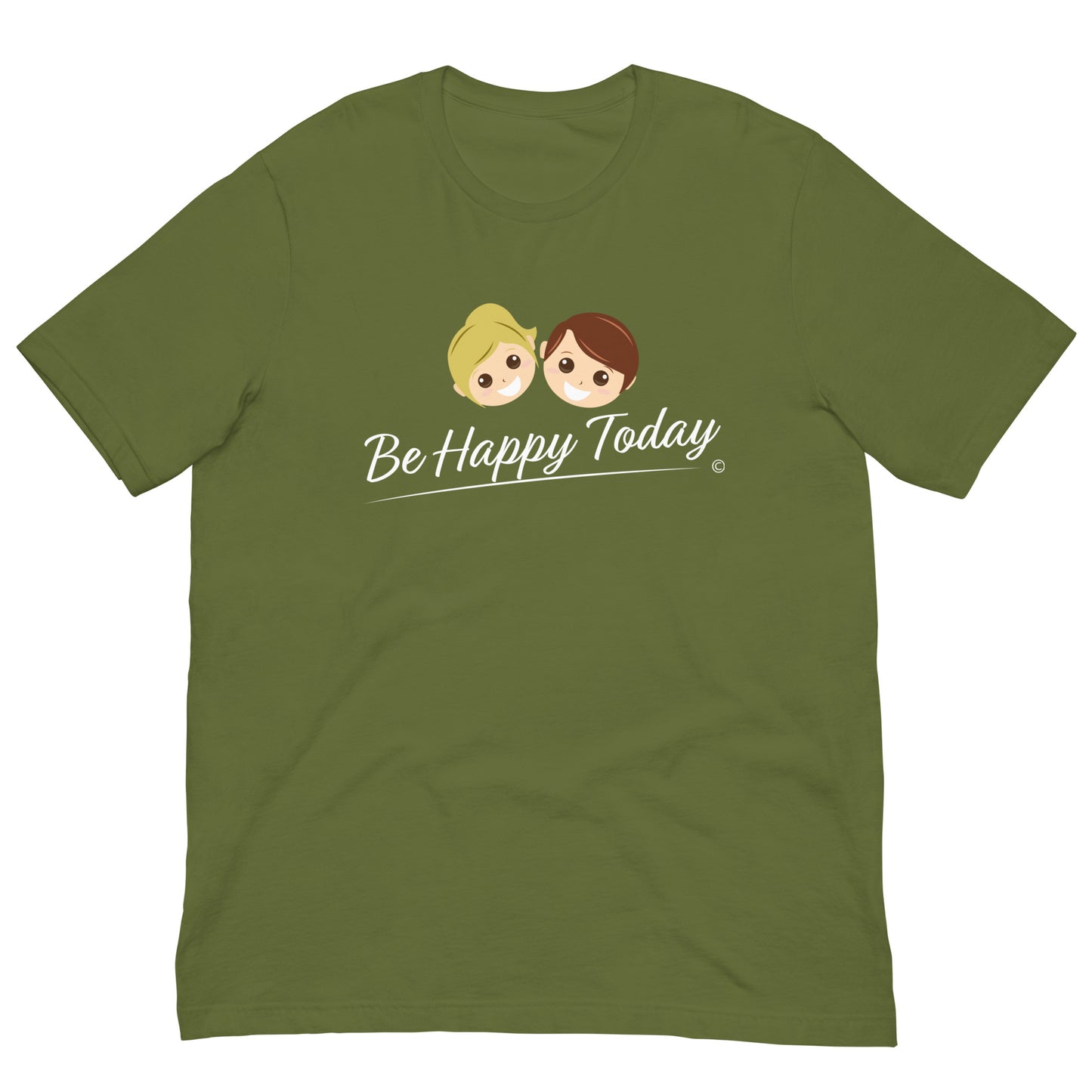 Trendy unisex short-sleeve for mean and women- Olive Green