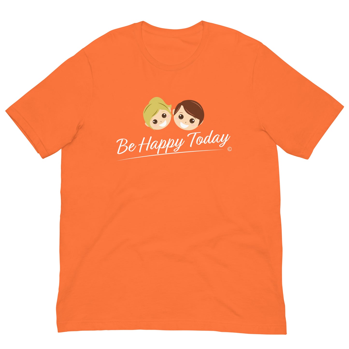 Trendy unisex short-sleeve for mean and women- Orange