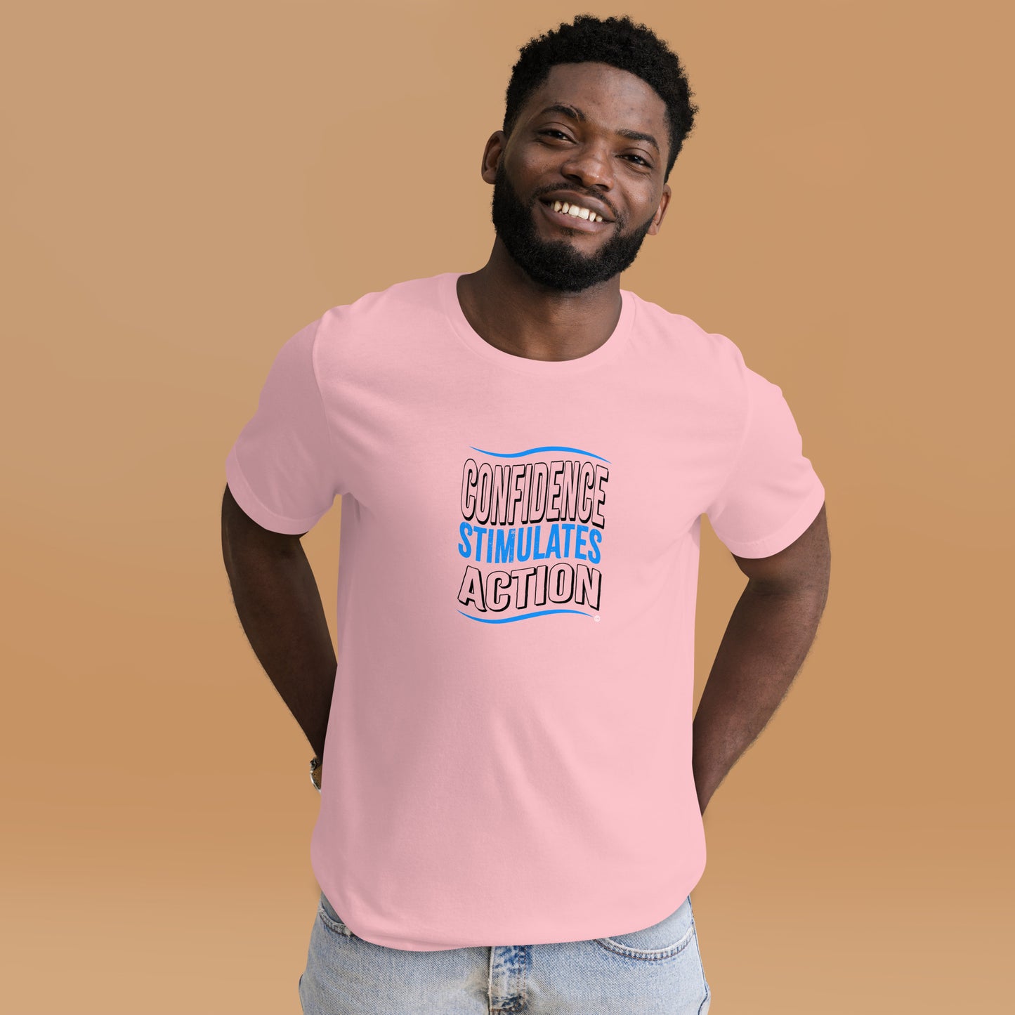 Confidence Stimulates Action Unisex T-Shirts