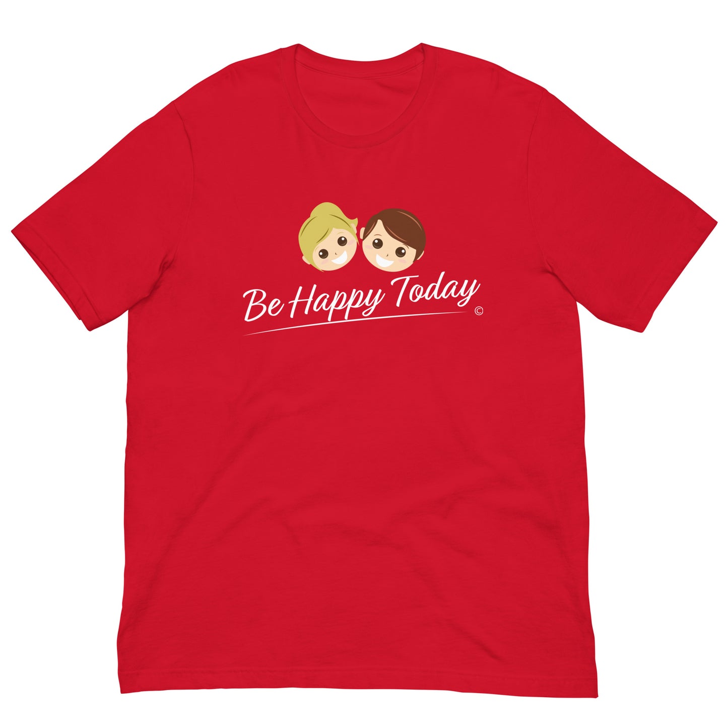 Trendy unisex short-sleeve for mean and women- Red