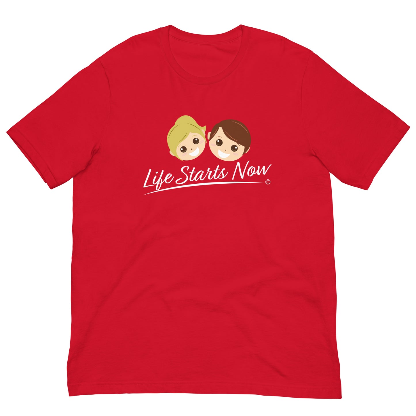 Classic Loose T-shirts for men and women -Red