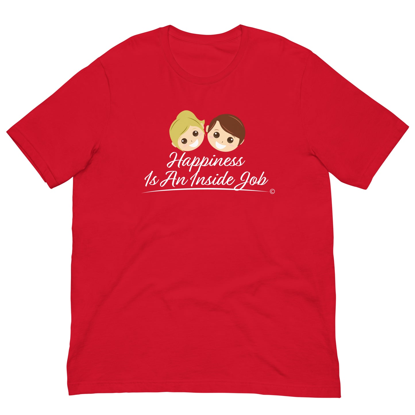 Short-sleeve shirt for adults -Red