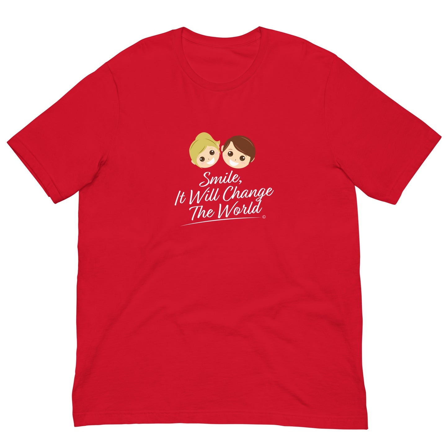 Smile, It Will Change The World Unisex T-Shirts