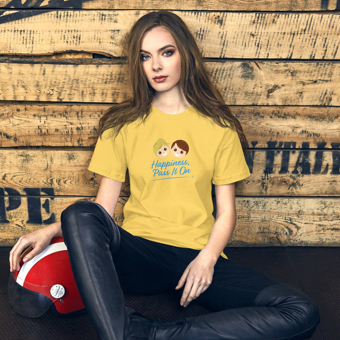 Happiness, Pass It On Unisex T-Shirts