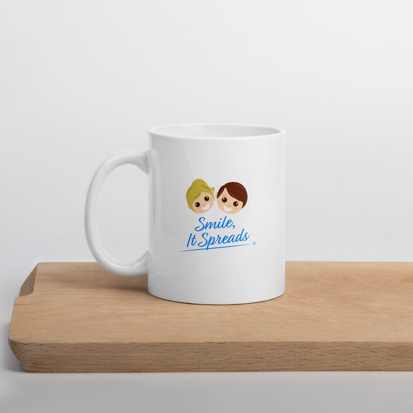 Smile. It Spreads White Glossy Mugs
