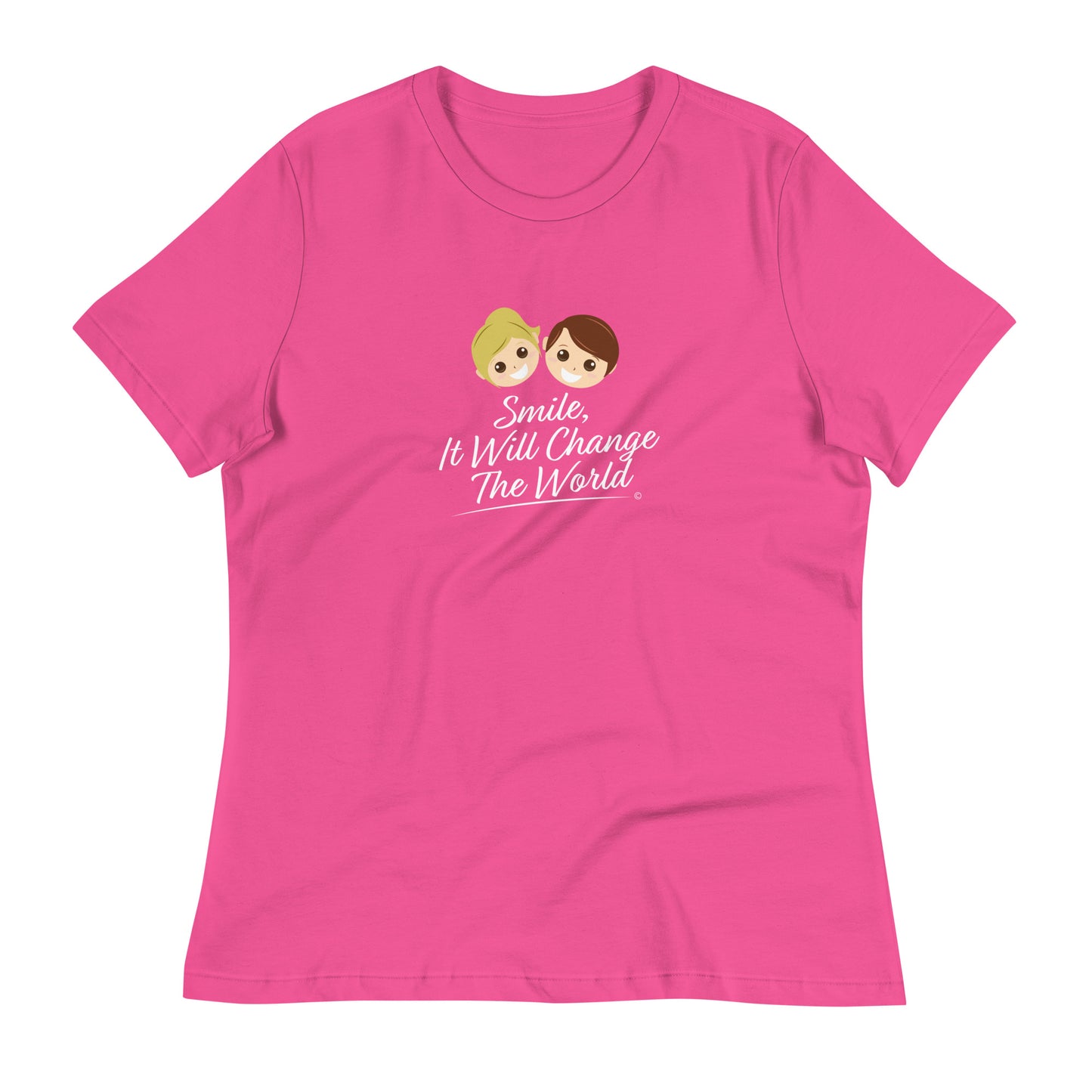 Smile, It Will Change The World Women's Tees