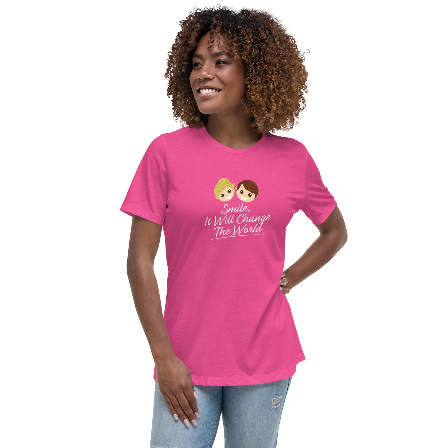 Smile, It Will Change The World Women's Tees