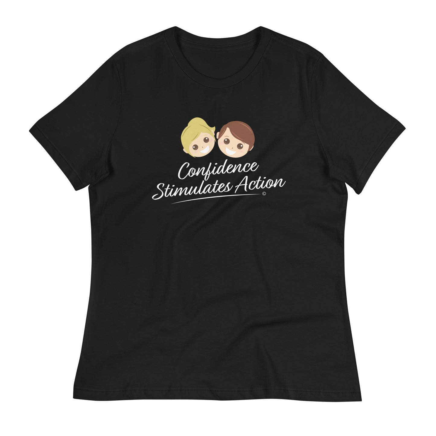 Casual-chic relaxed fit blouses-Black