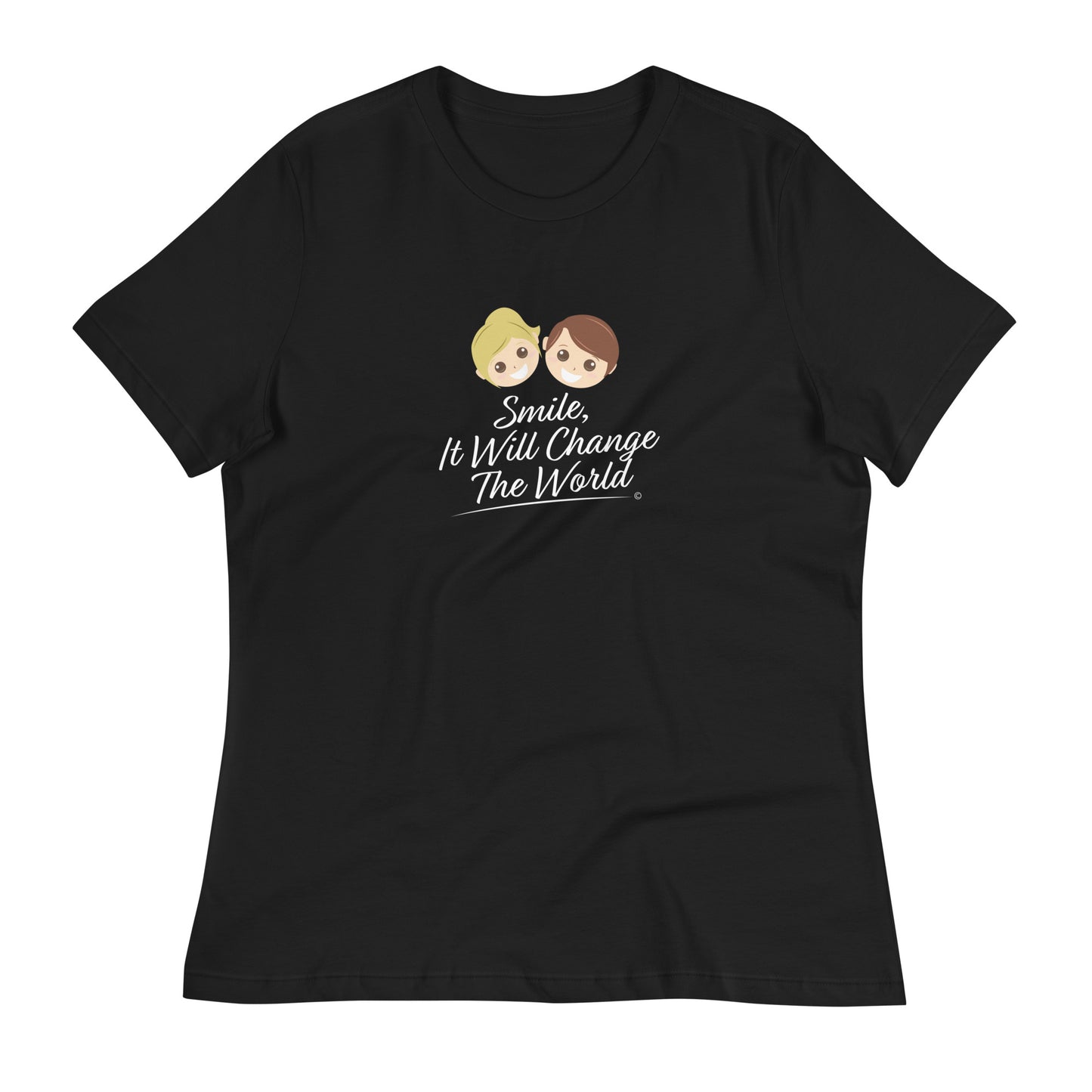 Smile, It Will Change The World Women's Tees