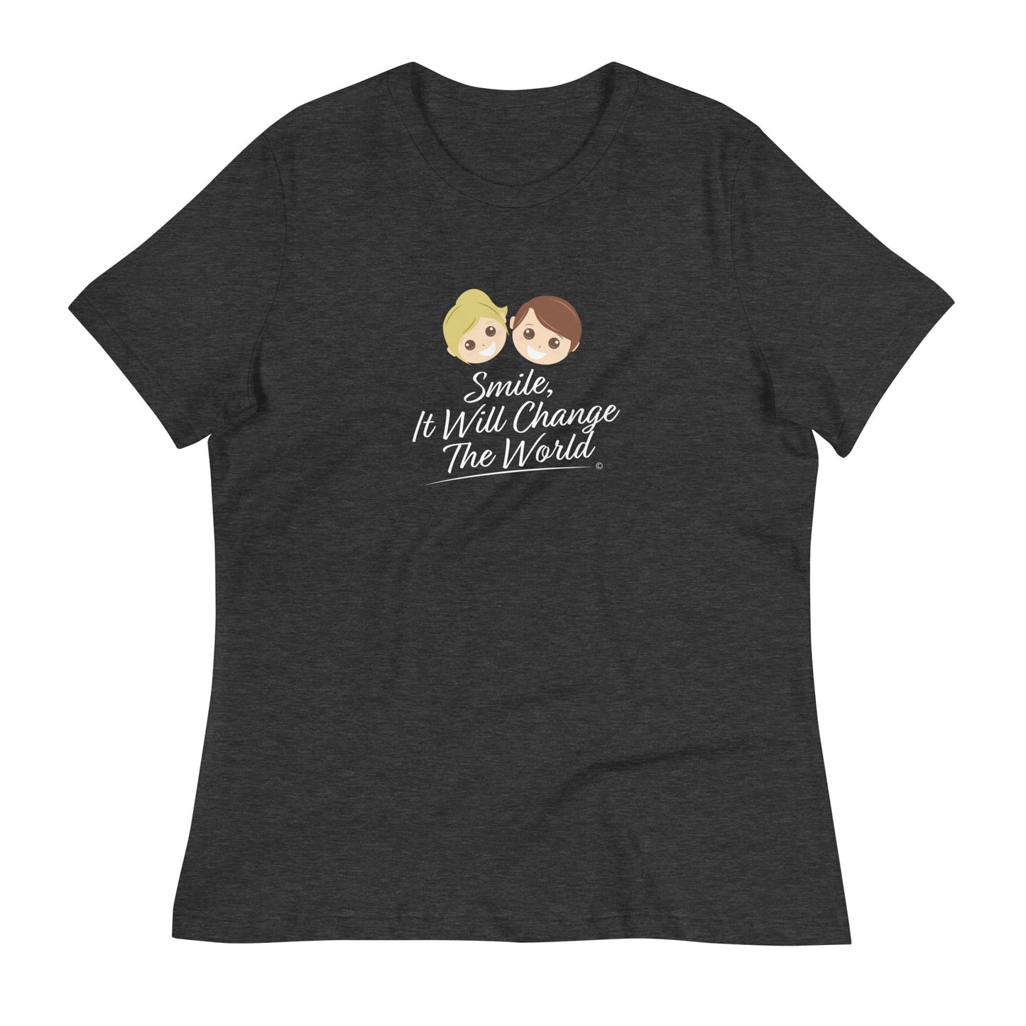Smile, It Will Change The World Women's Tees