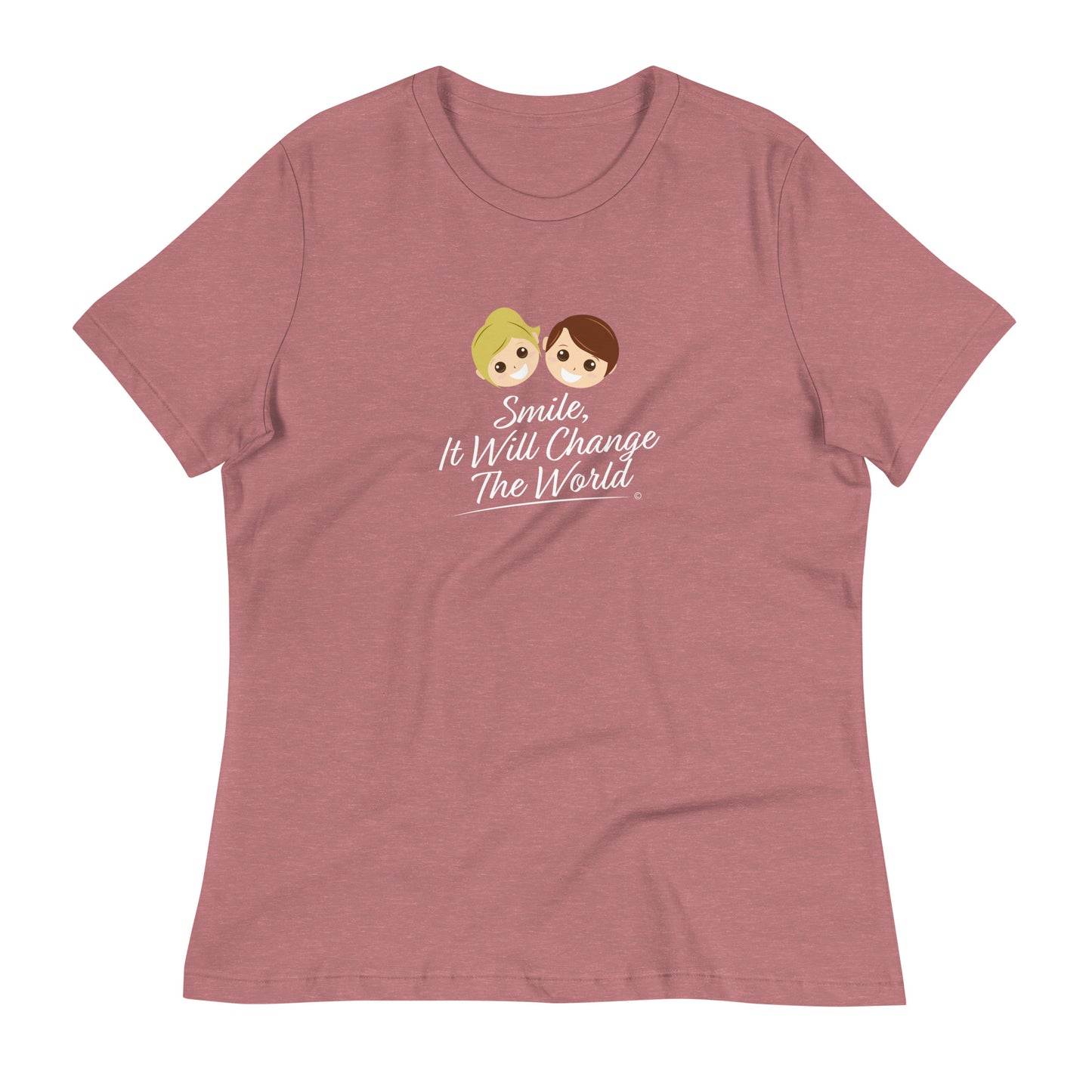 Smile, It Will Change The World Women's Tees