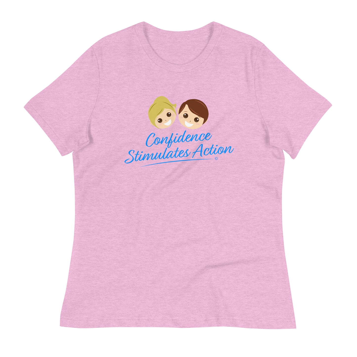 Casual elegance relaxed fit tee -Heather Prism Lilac