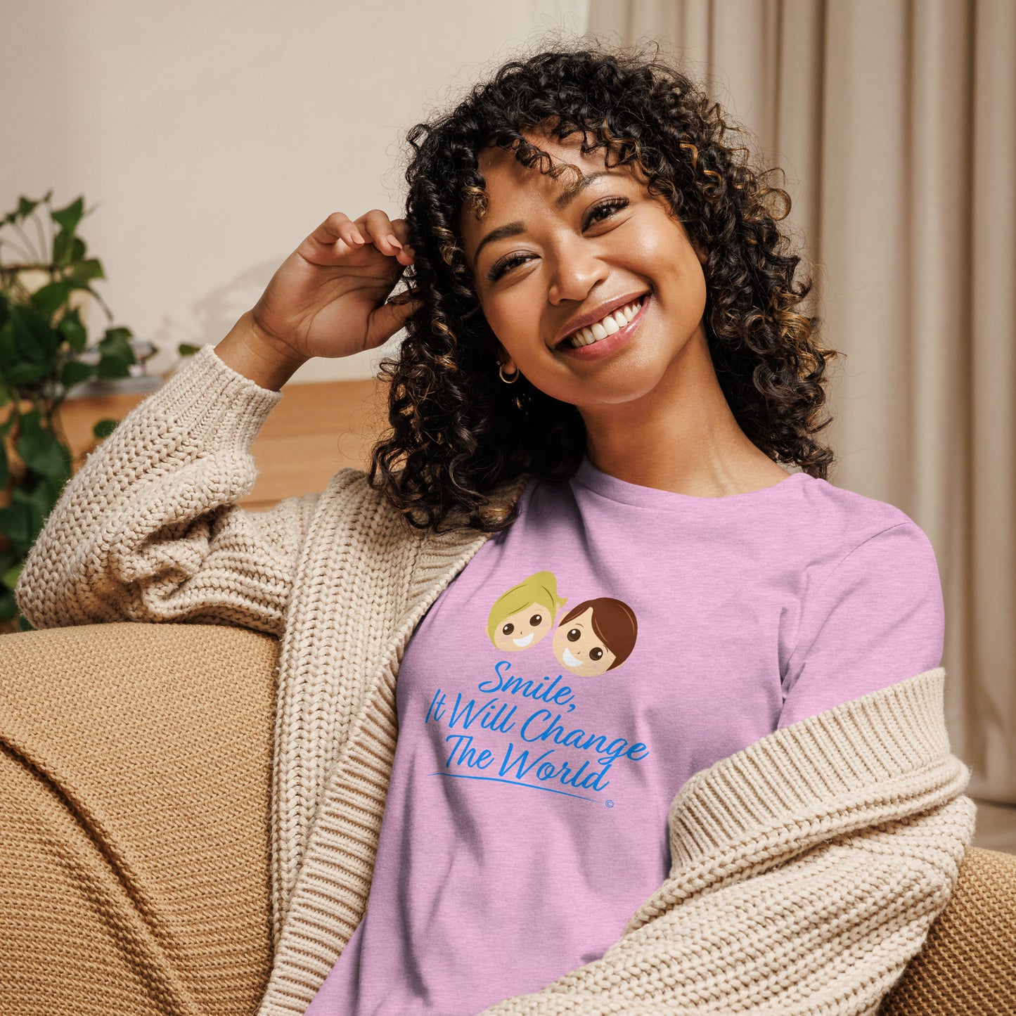 Smile, It Will Change The World Women's Tees