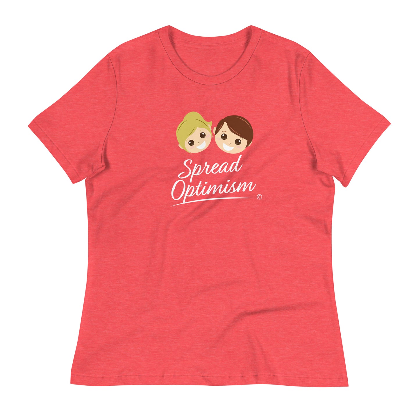 Cozy and casual everyday tee- Heather red