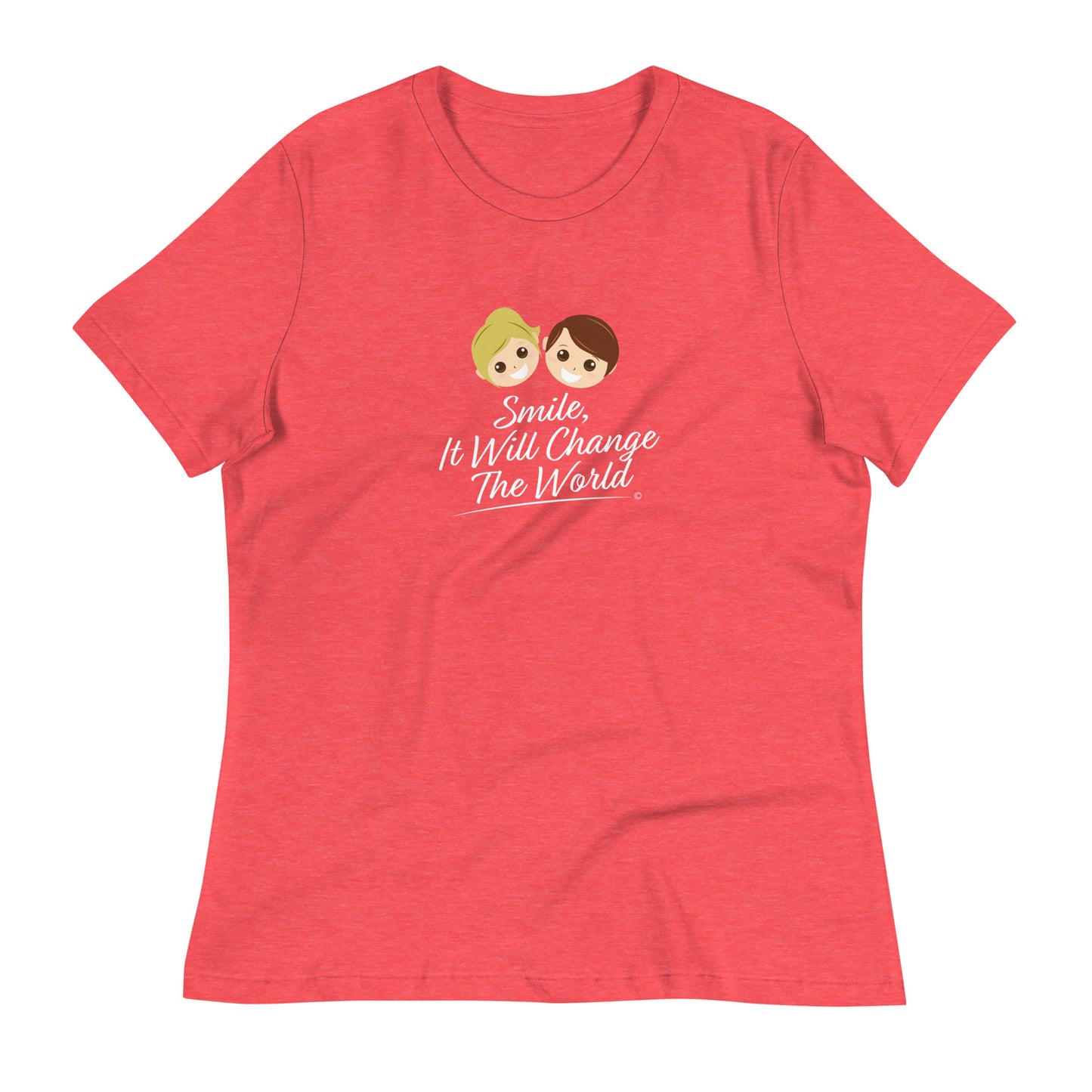 Smile, It Will Change The World Women's Tees