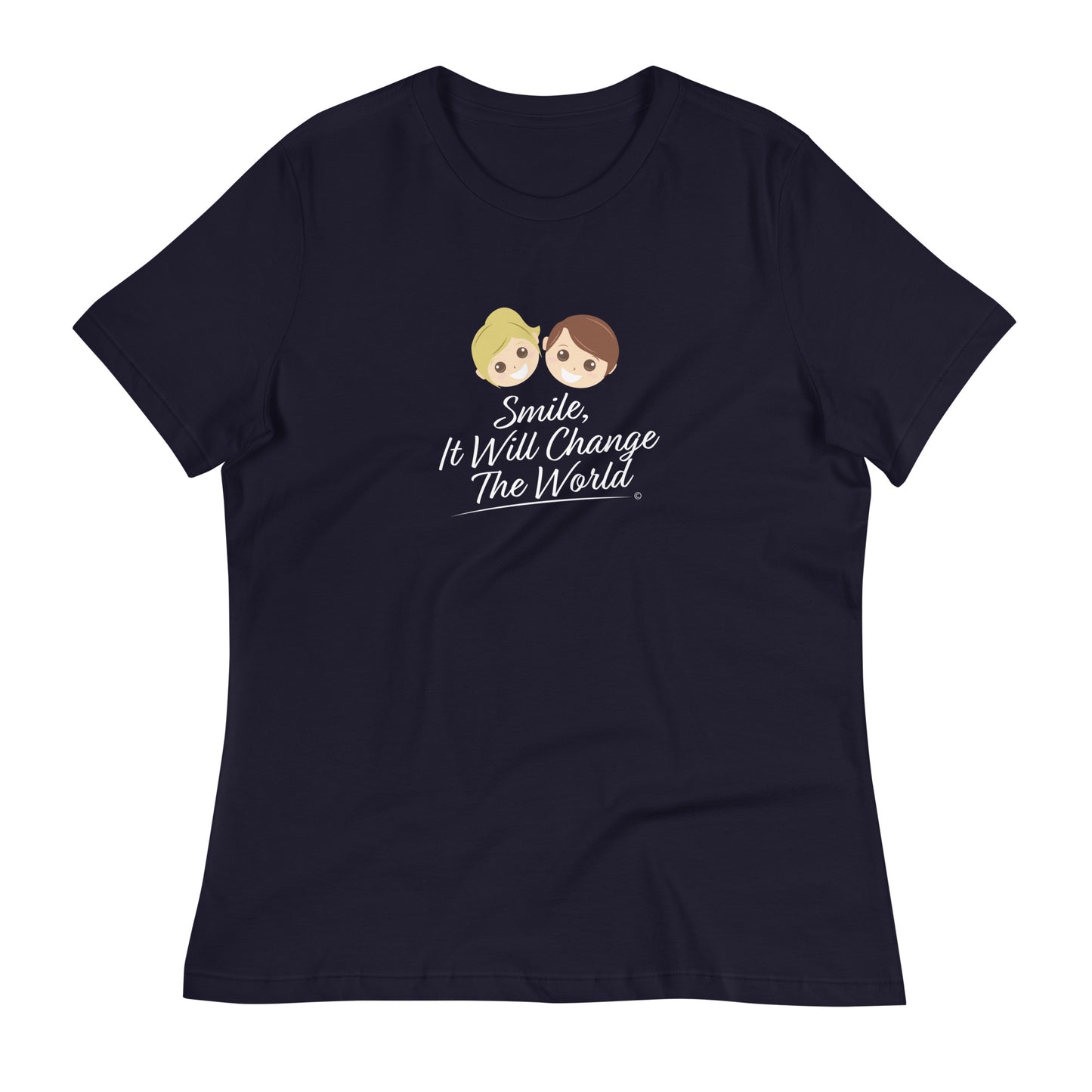 Smile, It Will Change The World Women's Tees