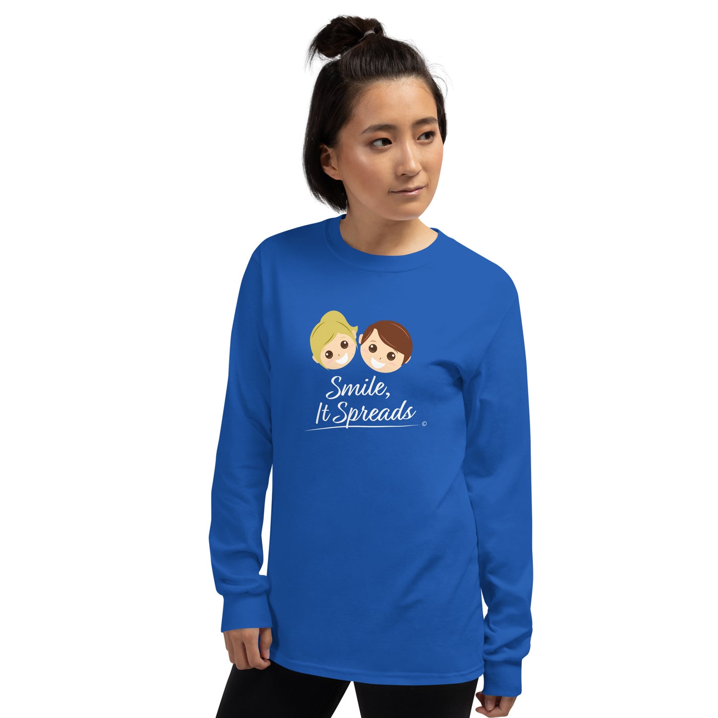 Smile, It Spreads Unisex Long Sleeve Shirts