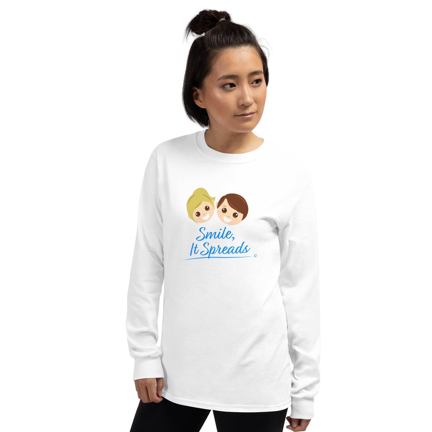 Smile, It Spreads Unisex Long Sleeve Shirts