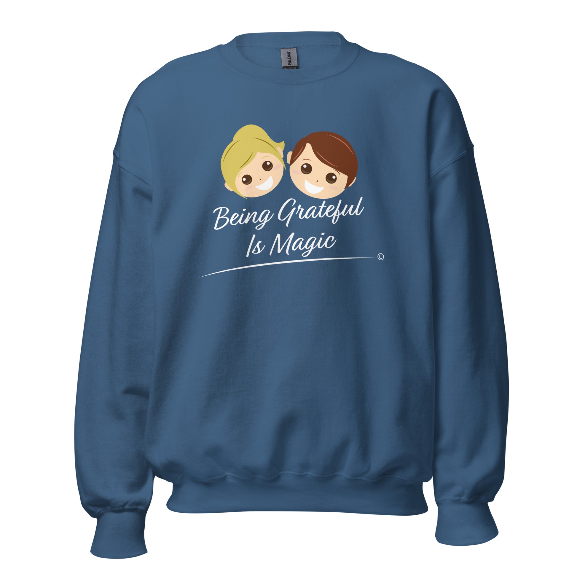 Lightweight cotton sweatshirts- Indigo Blue Sweatshirt