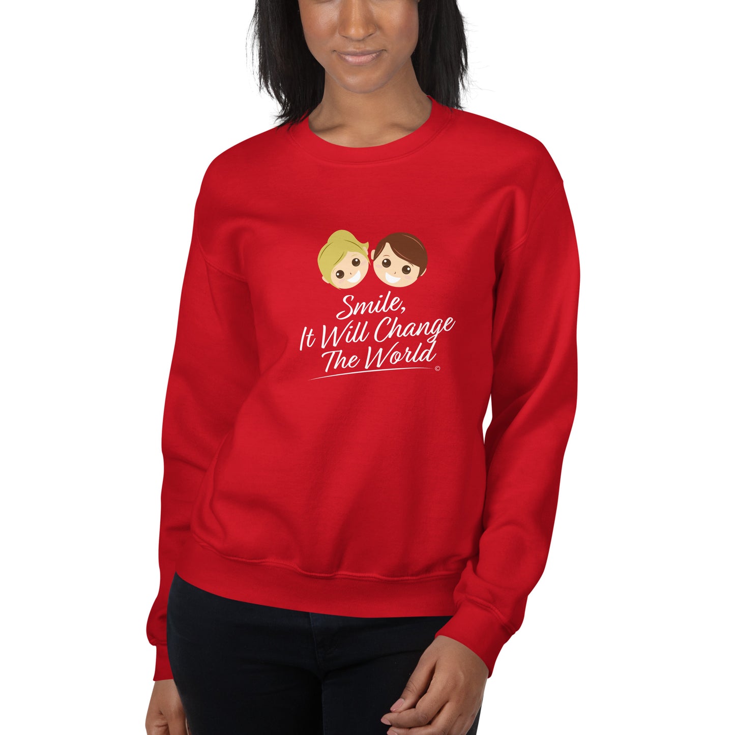 Smile, It Will Change The World Unisex Sweatshirts