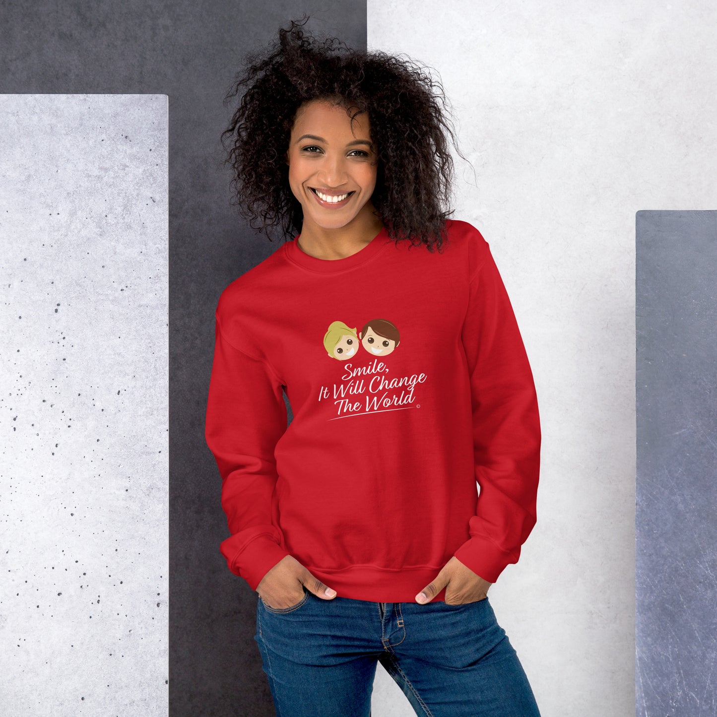 Smile, It Will Change The World Unisex Sweatshirts