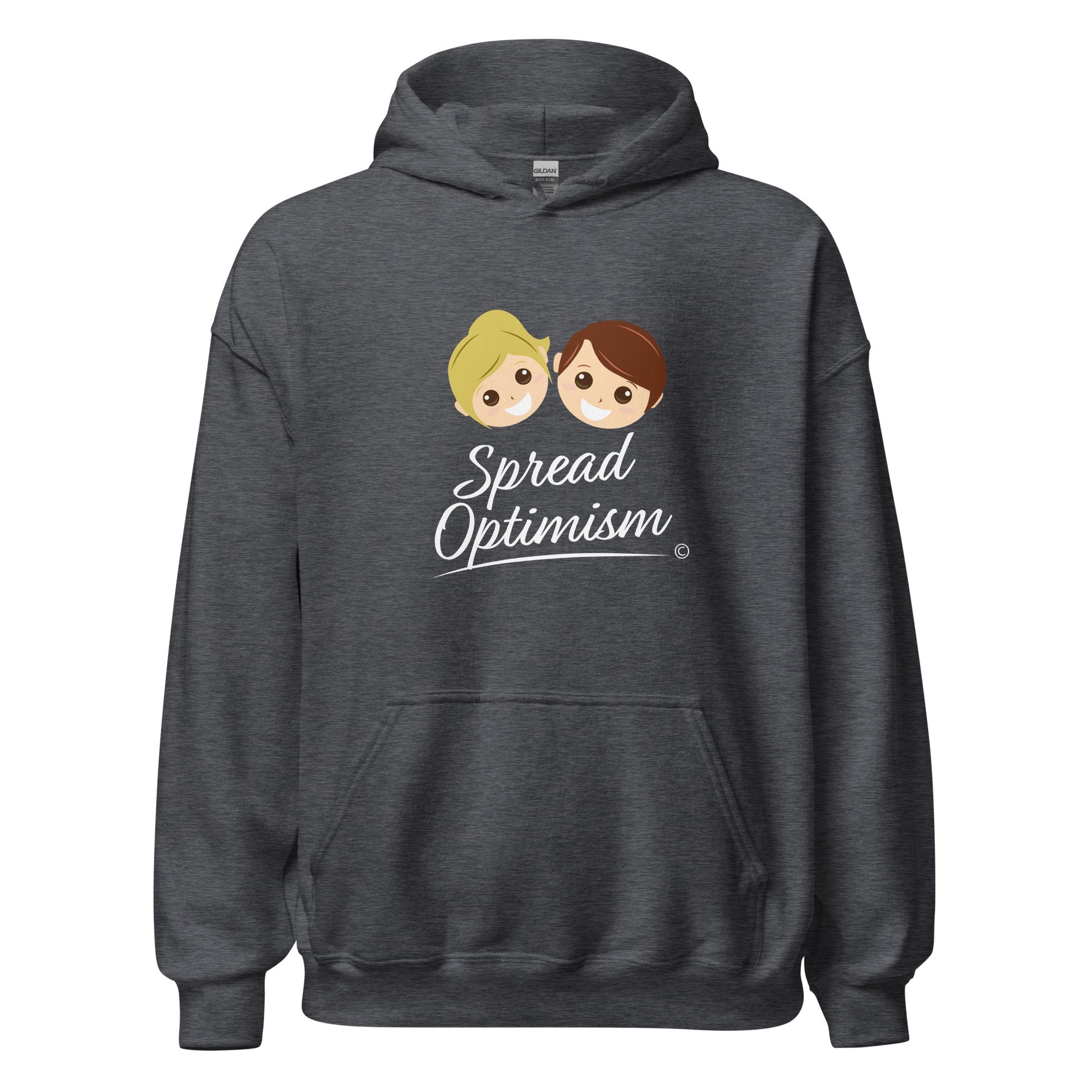 Outdoor unisex hoodies for him and her- Dark heather
