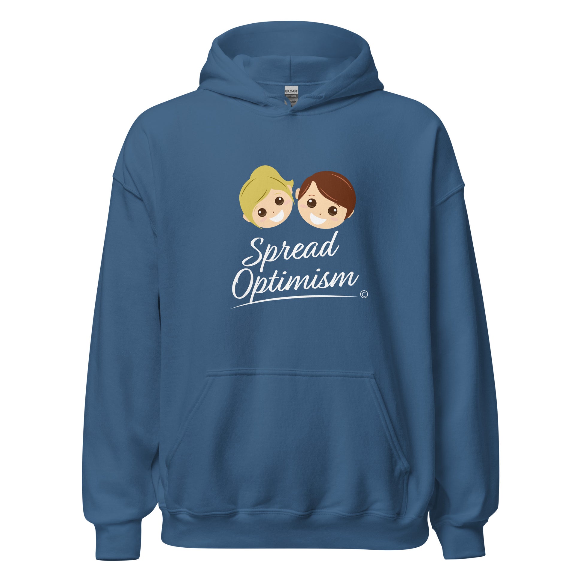 Outdoor unisex hoodies for him and her- Indigo Blue