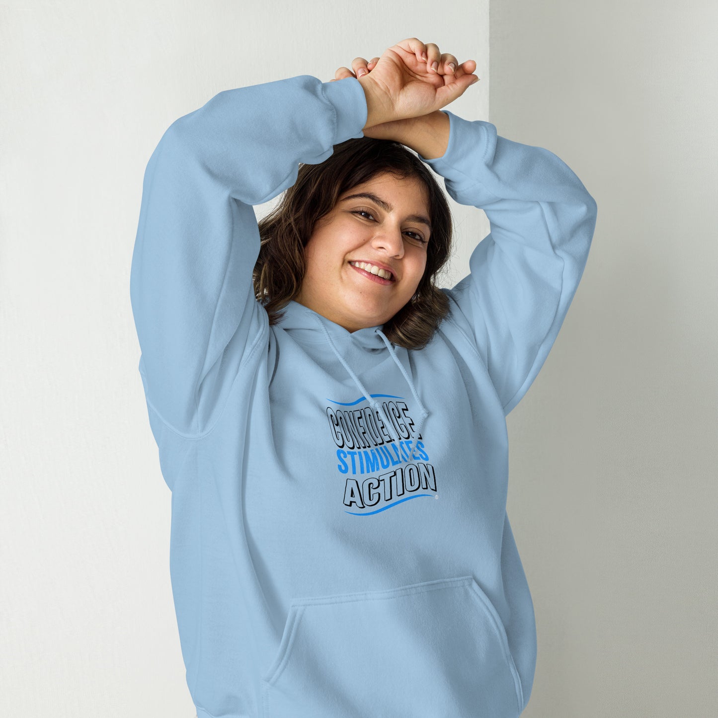 Confidence Stimulates Action Unisex Hoodies