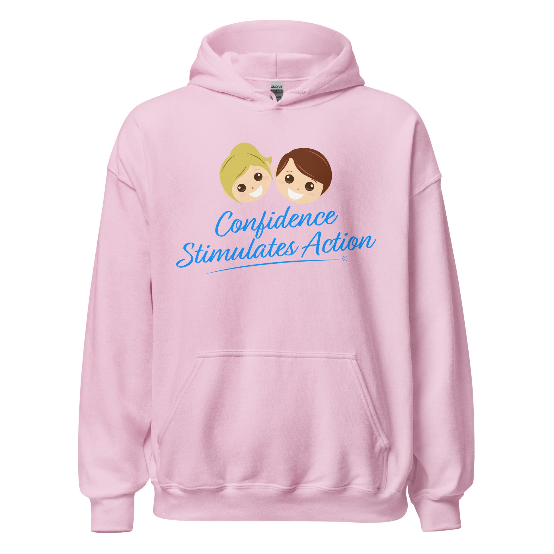 Hooded apparel with designs -Pink