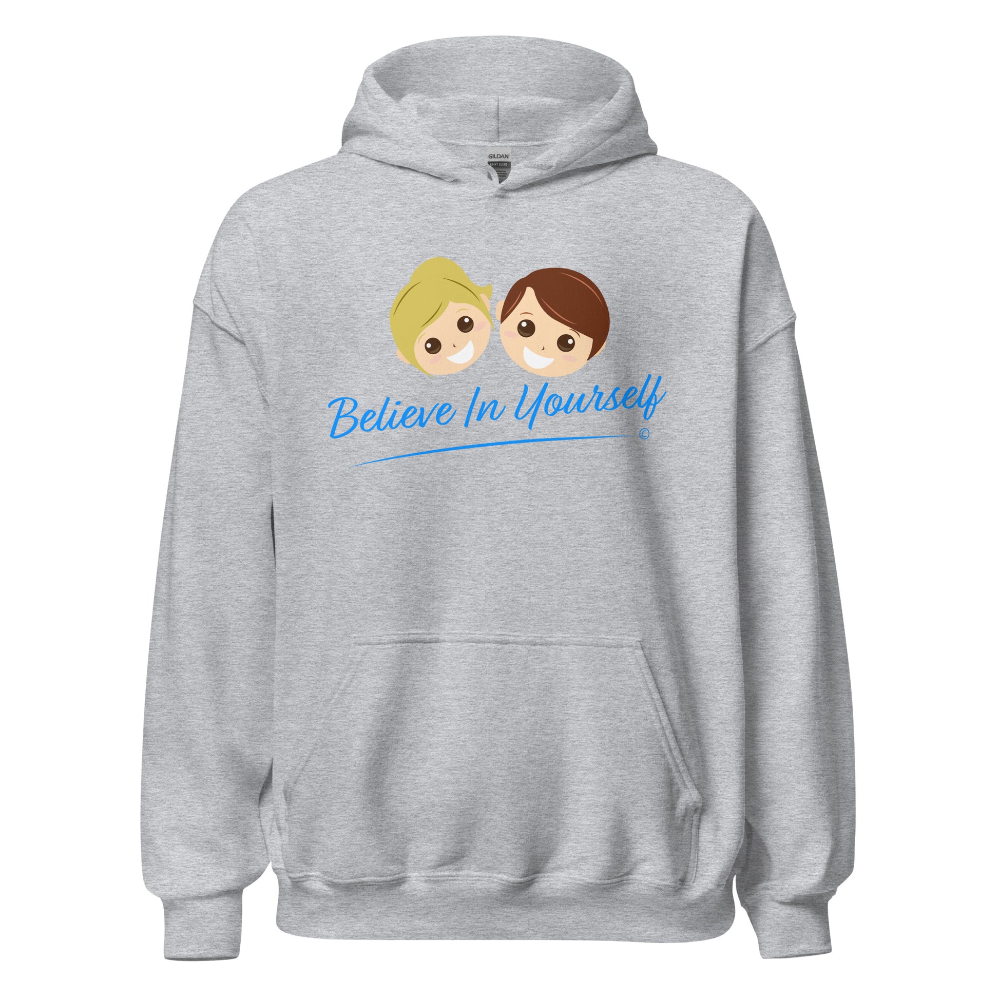 Unique printed unisex hoodie - Sport Grey