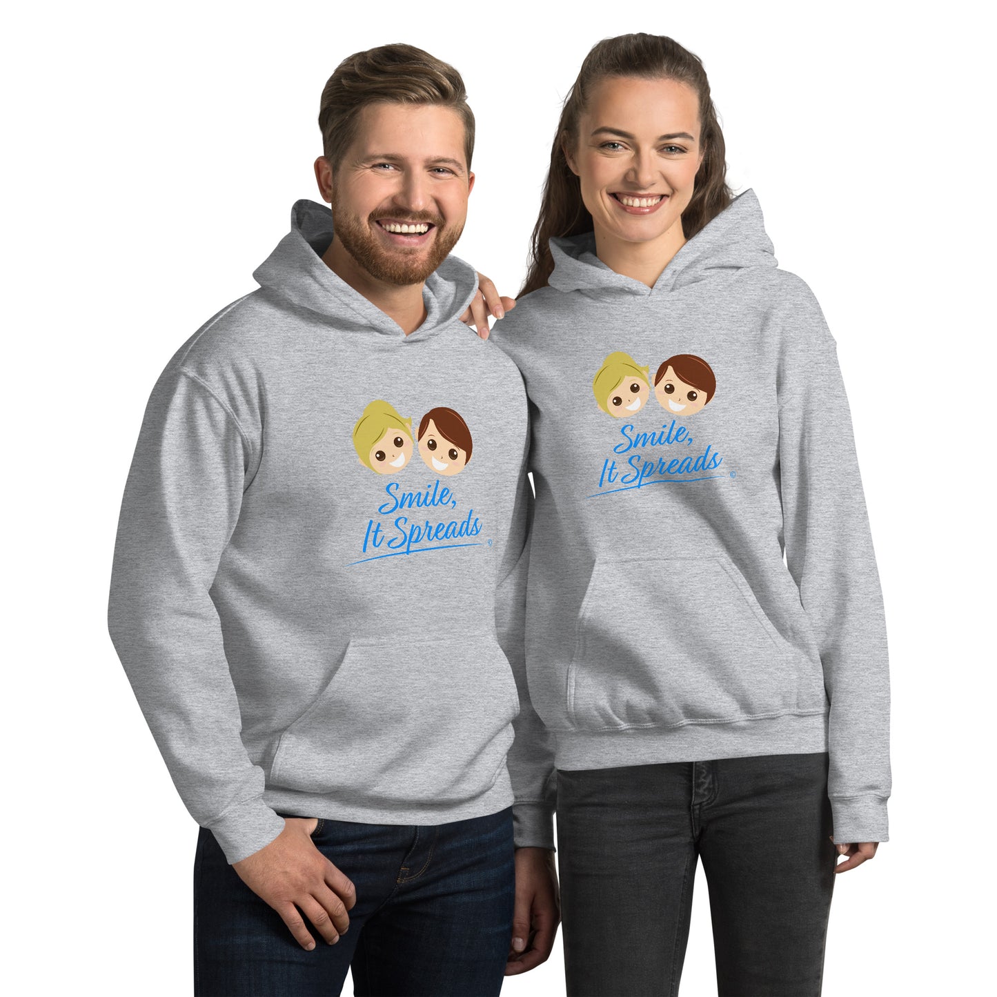Smile, It Spreads Unisex Hoodies