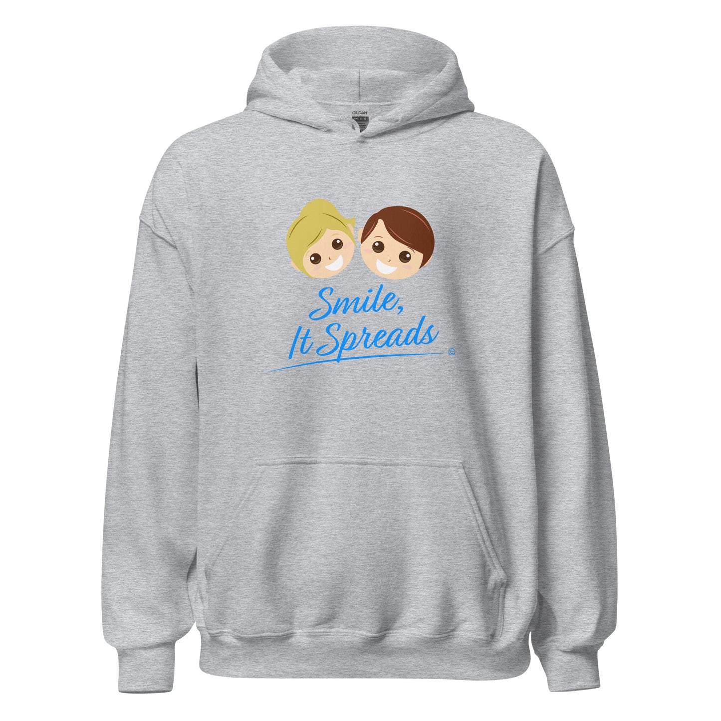 Smile, It Spreads Unisex Hoodies