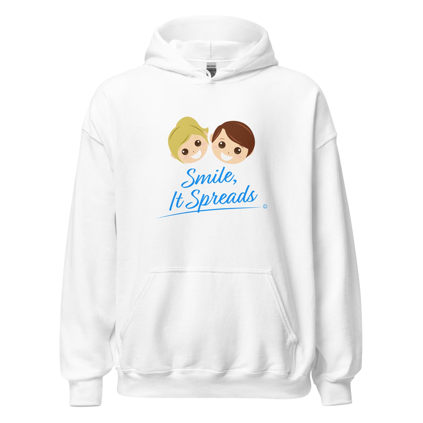 Smile, It Spreads Unisex Hoodies