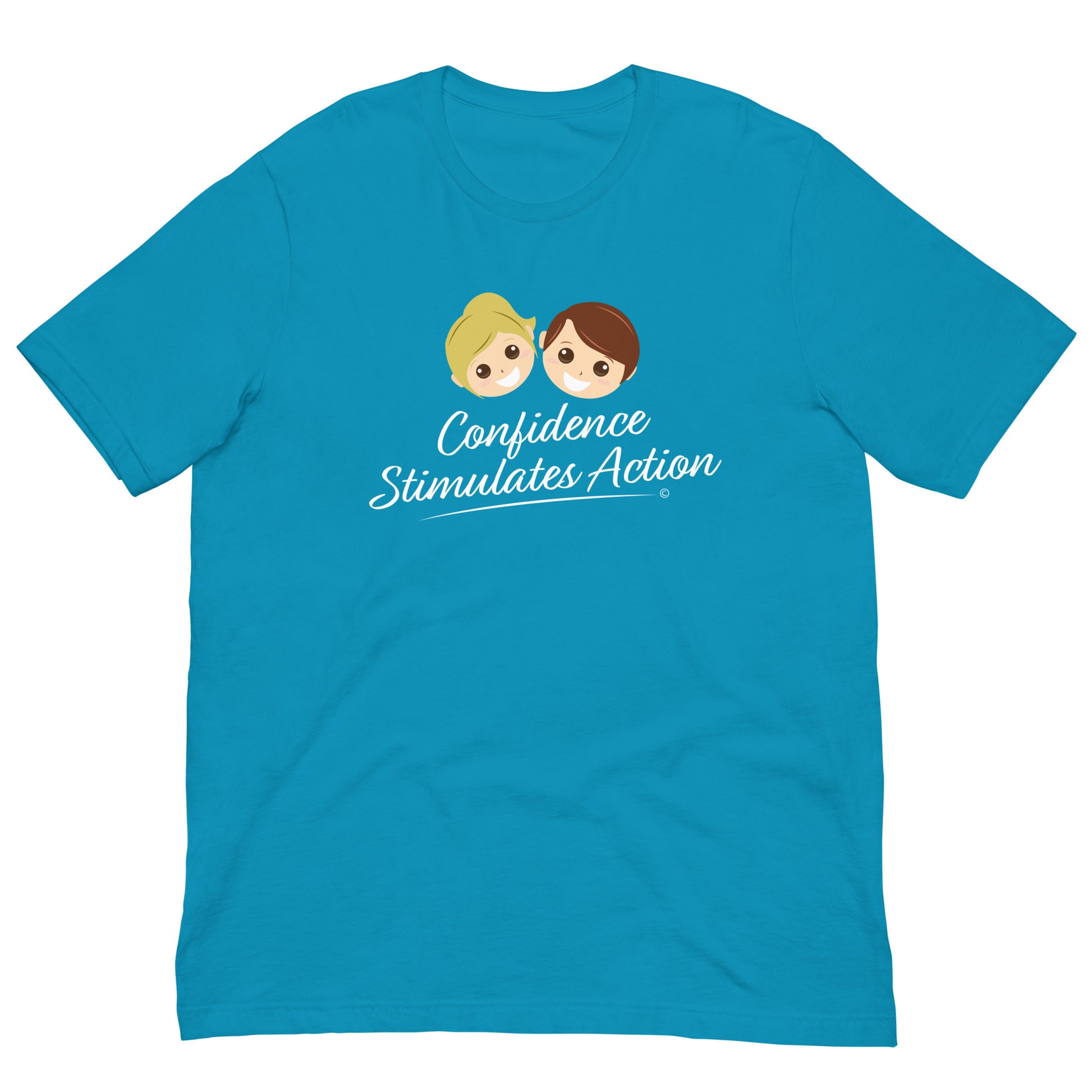 Soft and breathable T-shirts for summer -Aqua Blue