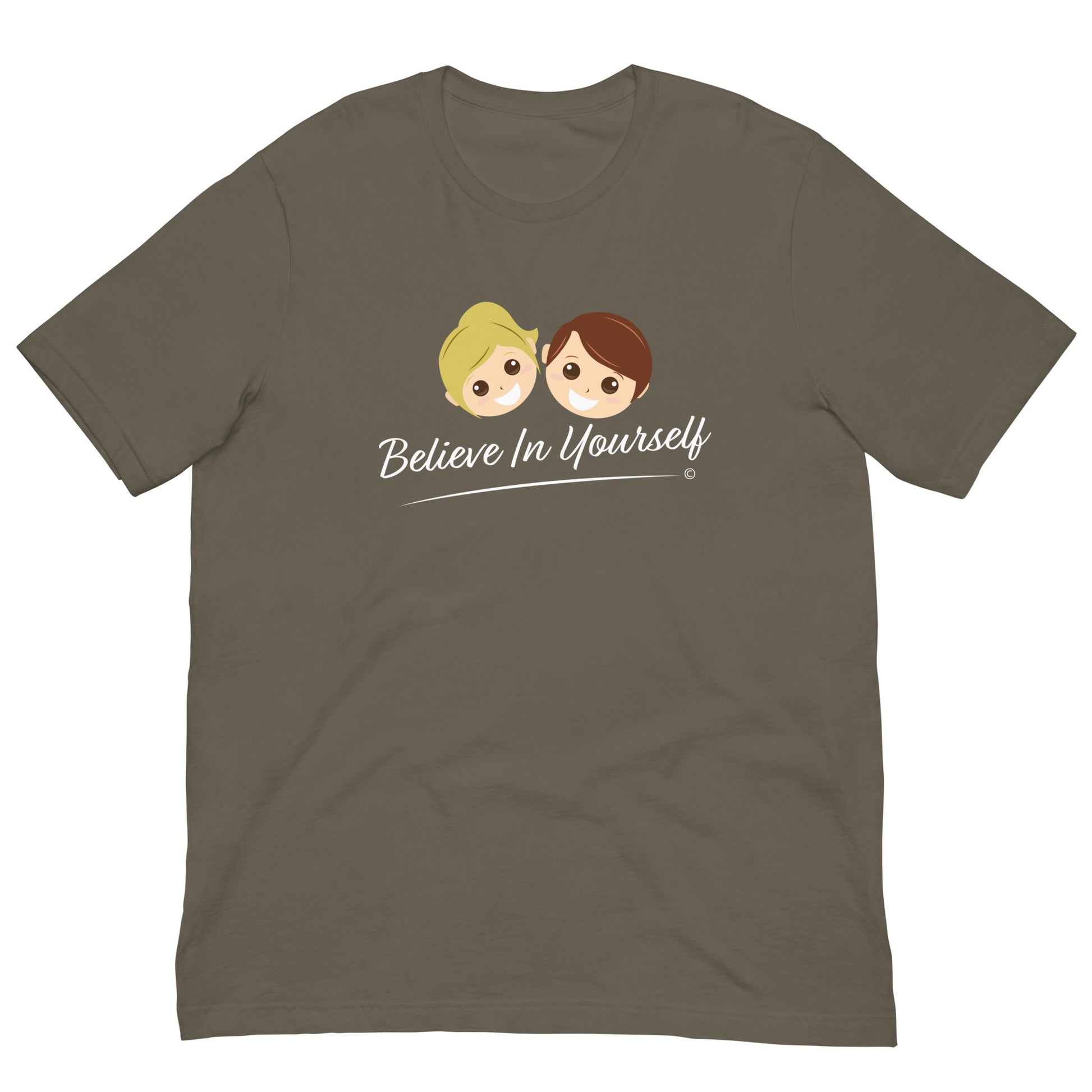 Soft and breathable cotton tees-Army Color