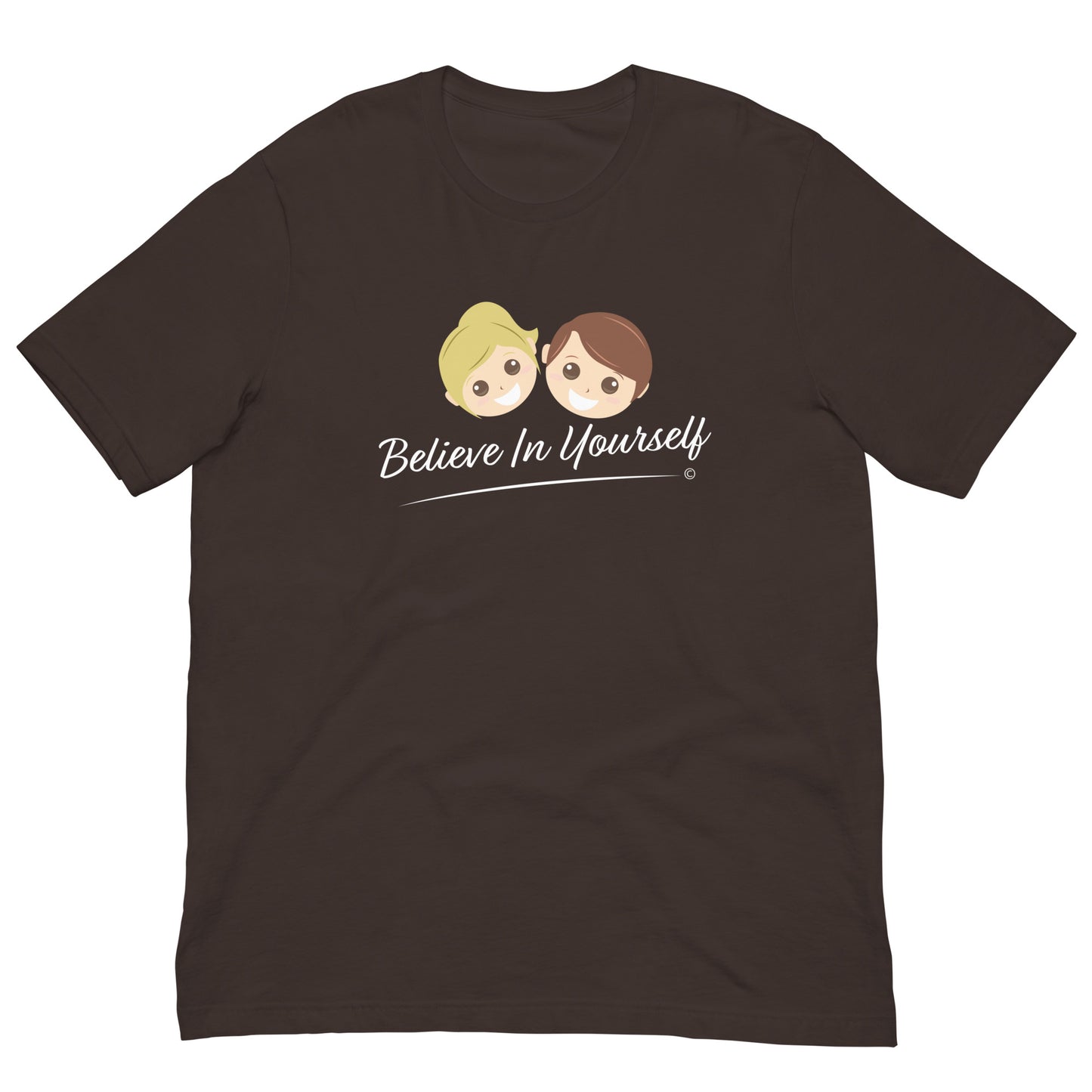 Soft and breathable cotton tees-Brown