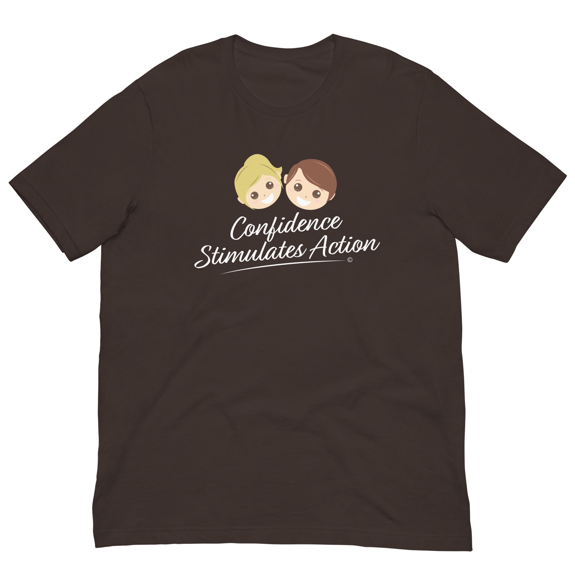 Soft and breathable T-shirts for summer -Brown
