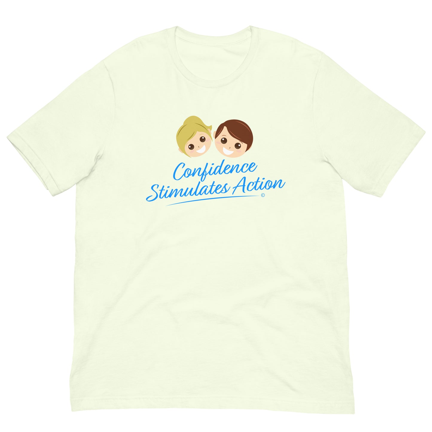 Confidence Stimulates Action Unisex T-Shirt -Citron
